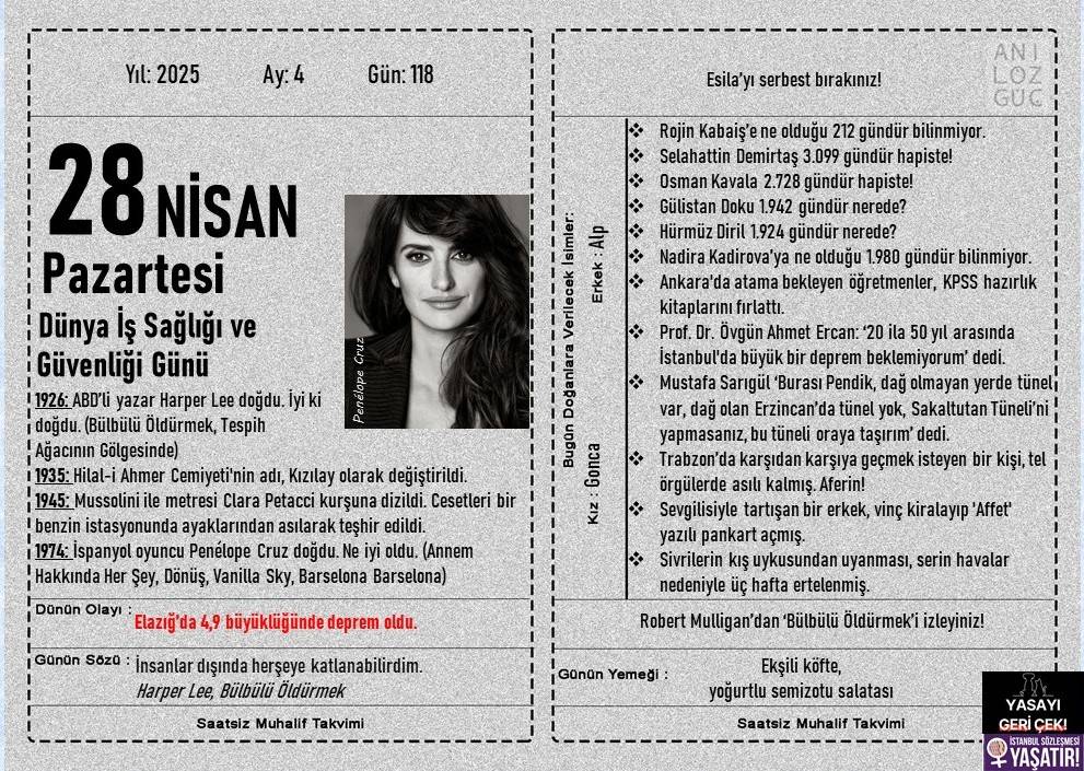 Dünya İş Sağlığı ve Güvenliği Günü 1
